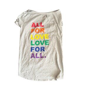 All For Love Grey Dog T-Shirt XXL Cotton